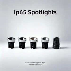 LED IP65 Waterproof Anti-Glare Recessed COB Spotlight Commercial Indoor Ceiling Downlight for Hotel Villa Project Lighting