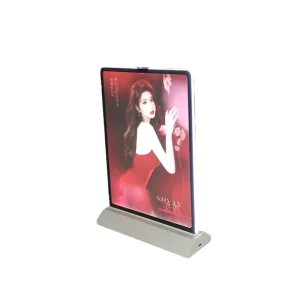 LED Illustration Luminous Light Box Desktop Ordering Double-Sided Charging Advertising Display Stand Acrylic Custom Display