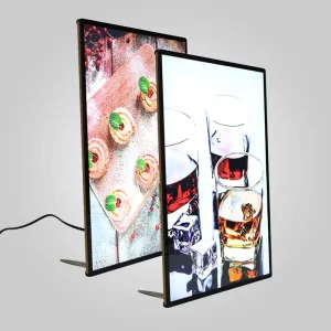 LED Light Box Advertising Light Boxes for Shop with Aluminum Frame Waterproof Durable Hanging Decorative