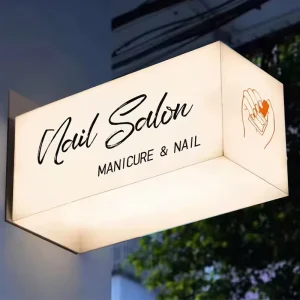 LED Light Box Sign Commercial Acrylic Outdoor Wall Mounted Light Box Square Street Shop Billboard White Free Custom logo
