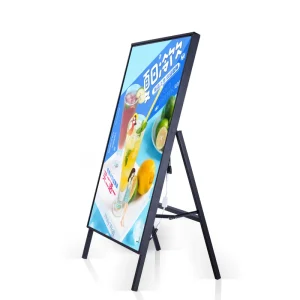 LED Light Box Super Thin Ad Poster Frame Restaurant Advertising Light Boxes Aluminum Frame Tempered Glass Light Box