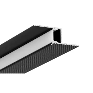 LED Light Emitting Shadow Seam Edge Strip Aluminum Alloy Embedded Reflective Light Channel Z Shaped Ultra Narrow Profile