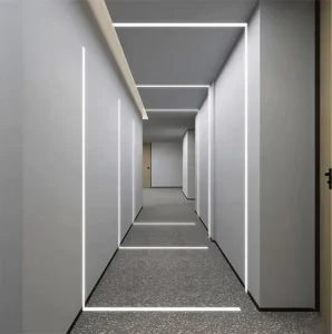 LED Light Strips Aluminum Alloy 6000 Series T Profile Recessed Drywall Plaster Gypsum PC Cover Anodizing Dimmable