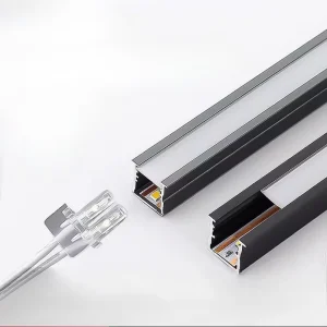 LED Light Strips Aluminum Recessed in Wine Cabinet Showcase Lighting Human Body Sensor for Wardrobes Shoe Cabinets