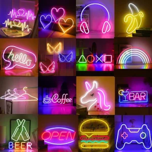 LED Light up Sign for Wall Decor for Bar Restaurant Hotel Shop or Club Light Boxes