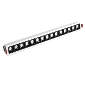 LED Linear Downlight Recessed Rectangle Grille Ceiling Lamp 10W 20W 30W AC85~265V LED Spot Light for Home Shop Decor