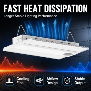 LED Linear High Bay Light 100W 200W Thickened Aluminum Fast Heat Dissipation Warehouse Workshop Sports Hall