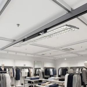 LED Linear High Bay Light 4000K 140lm W IP40 Dimmable 5 Year Warranty Slimbay CRI>80 2×45 Beam Angle for Supermarket