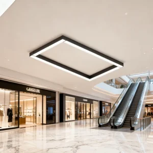 LED Linear Light Aluminum Body White Black 3 Year Warranty IP20 3000K 6000K Color Temperature Shopping Mall Use
