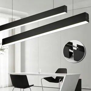 LED Linear Light Aluminum Profile Pendant Light for Office Hotel Commercial Indoor Lighting