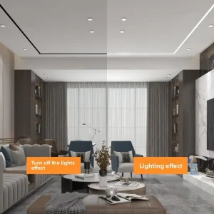 LED Linear Light Strip Aluminum Alloy Ceiling Recessed Surface Mounted Black U Shaped Channel Slot Light 3 Year Warranty