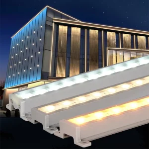 LED Linear Light Waterproof IP65 Outdoor Facade Building Lighting DMX512 RGBW Aluminum Profile Wall Washer Lights