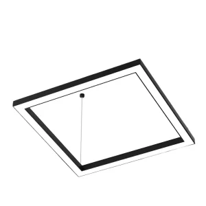 LED Linear Light for Shopping Mall Ambient 6500K Color Temp Seamless Spliced Lights Black 5 Year Warranty