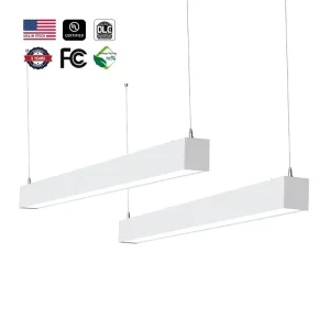 LED Linear Lights Aluminum Commercial Industrial Linear Lighting Fixtures Multiple Color Temperatures 2700K 6000K Office Shop
