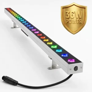 LED Linear Wall Washer IP67 RGBW DMX512 36W Outdoor Waterproof Light for Building Facade Hotel Architectural Lighting