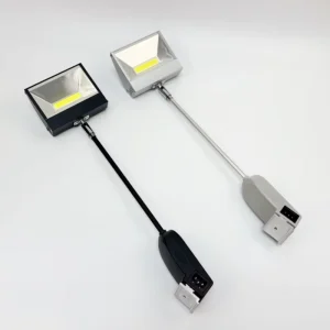 LED Long Arm Display Light Clamp 30W Adjustable Arm Swing Spotlight 120 Beam Angle 3000K 6000K Trade Show Event Aluminum CRI 80