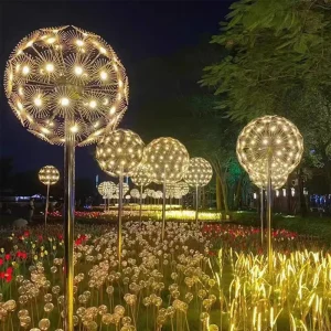 LED Luminous Dandelion Reed Lamp IP65 Waterproof Garden for Park Square Shopping Mall Flower Bed and Lawn Decoration