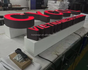 LED Luminous Sign Frontlit Letter Sign Custom Design LED Letter Sign Outdoor 3D Illuminated LED Light