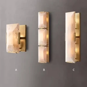 LED Marble Wall Lamp for Living Room Sofa TV Background for Corridor Stair Hallway Bathroom Decor Remote Control