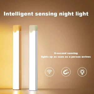 LED Modern Cabinet Light Human Body Sensing Magnetic Suction Strip 3000K-6000K Waterproof Dimmable High Brightness Easy