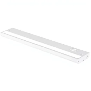 LED Modern Kitchen Cabinet Lighting Hardwired Linkable Undercabinet Lights 3CCT 18 Inch White Finish Dimmable Plug In Touch
