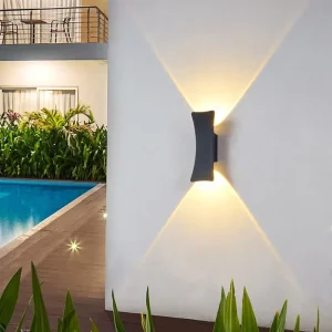 LED Modern Outdoor Lighting IP65 Porch Wall Lamp Aluminum Upper and Lower Decorative Lighting Outdoor Wall Lamp