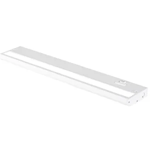 LED Modern Recessed Kitchen Cabinet Lighting Hardwired Linkable Undercabinet Lights 3CCT 18 Inch White Finish Dimmable Touch