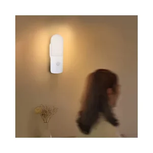 LED Motion Sensor Cabinet Light Upward Shade for Kitchen Wine Bar Closet Stick-On Wall Magnetic 5V Input for Hallway