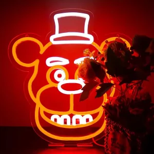 LED Neon Light Logo Advertising Boards Front Illuminated Letters Neon Sign for Bedroom Party Room