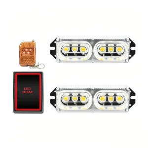 LED Net Light Universal Wireless Remote Control LED Grille Light for Car Truck Jeep SUV Easy Installation Waterproof