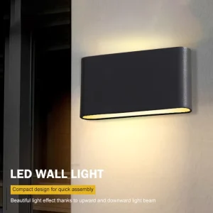LED Outdoor Waterproof IP65 Wall Light Porch Garden Wall Lamp Indoor Bedroom Living Room Decoration Lighting