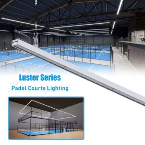 LED Padel Court Lighting 3000K 4000K 5000K 5700K 6500K Linear Padel Court Light Comfortable Low Glare Lighting