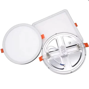 LED Panel Light Ultra Thin Recessed Downlights 6W 8W 15W 20W Free Open Hole Panel Light Round Square Ceiling Lamp