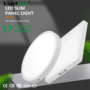 LED Panel Lights 6W 12W 18W 24W Ceilings Energy Saving Down Surface Mounted Square Round for Indoor Home Bedroom Office Shop