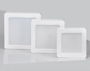 LED Panel Square White IP54 Modern Plastic Ceiling Lights SMD2835 for Bathroom Surface Mounted 3000 6500K