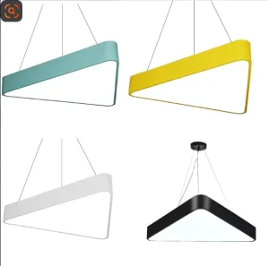 LED Pendant Light Geometric Chandelier Black Hanging Lamp for Dining Room Kitchen Island Project Installation