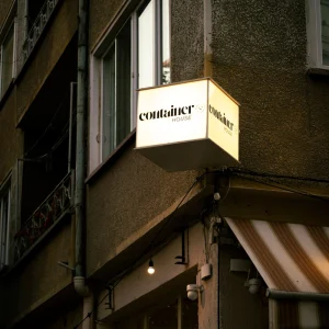 LED Projecting Sign Double Sided Acrylic Hanging Light Box for Storefront Advertising Rectangle for Cafe Shop Nail
