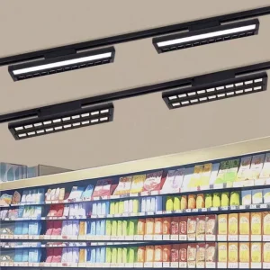 LED Rail Lights Commercial Open-Fitting Sliding Rail Type Track Lights for Shopping Malls Clothing Stores Long