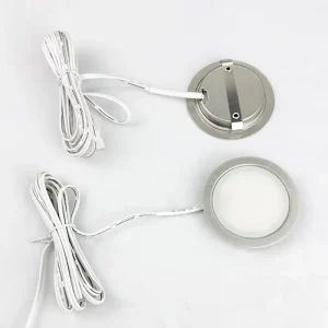 LED Recess Mount Modern Stainless Steel Cabinet Light with Plastic Shade and High Brightness