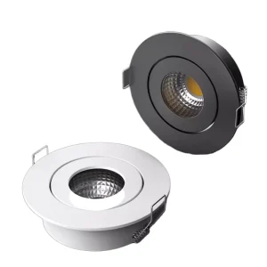 LED Recessed Aluminum Modern 3W ETL Certified Warm White IP54 High CRI 98 Opening Direction Dimmable 40MM 45MM Indoor Spotlight