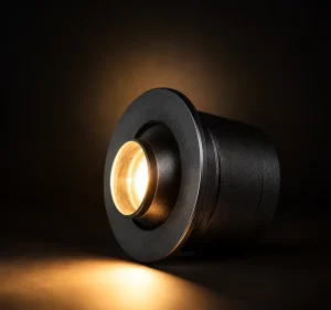 LED Recessed Cabinet Lamp 1W OEM ODM CRI90 USA Aluminum Black 30mm Cutout 25mm for Home Hotel