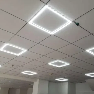 LED Recessed Linear Panel Light Slim Ceiling Fixture Office Conference Room Commercial Modern Lighting System