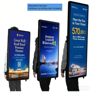 LED Rectangle Aluminum Walking Human Billboard Backpack Light Box 5000 Lumens