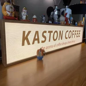 LED Rectangle Light Box with Durable Acrylic Frame Weatherproof Outdoor Shop Sign