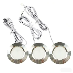 LED Round Kitchen Light Cabinet 3W Round LED Puck Lights for Furniture Lighting