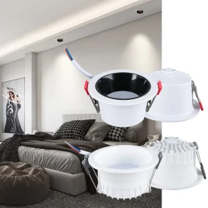 LED Round Recessed Dimmable Spotlight 7W Indoor Ceiling CCT Changeable LED Uniform Lighting LED SMD Downlight