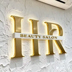 LED Shop Sign Board LED Backlit Channel Letter Indoor Building Signage Business LED Sign for Beauty Salon Logo Light