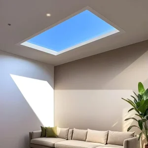 LED Smart Blue Sky Ceiling Light with Tuya APP Control Biological Rhythm Simulate Sunlight Irradiation Artificial Skylight