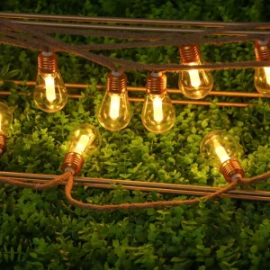 LED Solar 7m IP44 Waterproof String Lights Vintage Hemp Rope 2700K Soft Warm White Camping Ambient Lights