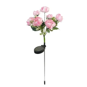 LED Solar Carnation Outdoor Christmas Garden Lawn Lamp Party Decorative Lighting for Garden Landscape